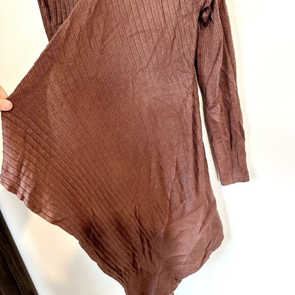 NWT Zuda Escovero Open Front Ribbed Cardigan Sweater in Chestnut - XXS - Picture 5 of 8